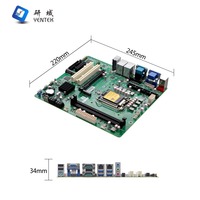 YENTEK Nouvelle carte mère de bureau Intel LGA1151 Q250 I3/I5/I7 Processeur HD VGA 2 DDR4 Double 64 Go SATA3.0 PCIE X16/X4 LAN Industrielle ATX