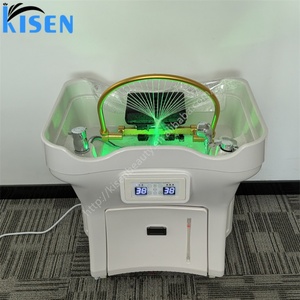 Bac à shampoing portable KISEN pour thérapie aquatique, sans plomberie, lavabo mobile pour spa capillaire, équipement de salon avec réservoir de 50L et poignée - Product Image 3