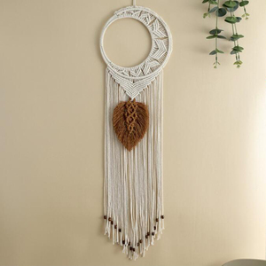 <span class=keywords><strong>Atrapasueños</strong></span> tejido bohemio de Luna hueca colgante decoración del hogar boda Regalo de Cumpleaños hecho a mano estilo Art Deco ecológico - Product Image 3