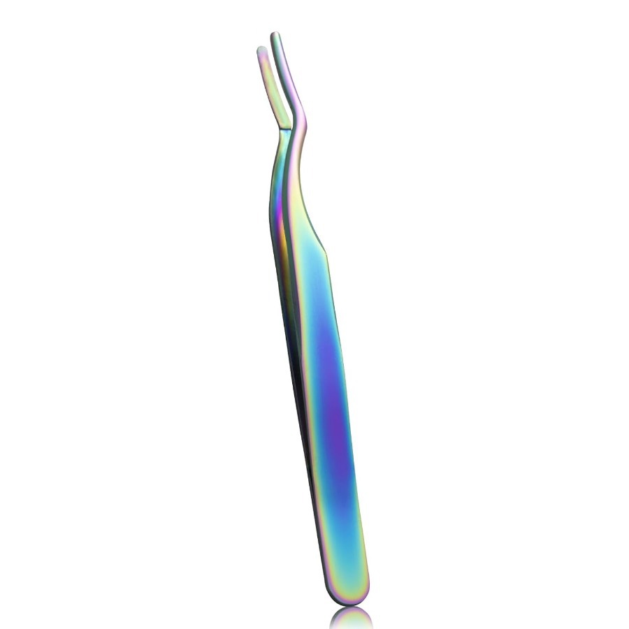 Double curved clip [color plated titanium]