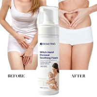Mousse nettoyante douce de haute qualité pour zones intimes sensibles, sans alcool, à l'hamamélis, apaisante pour le périnée, 120 ml