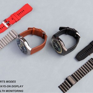 Kalobee Sk45Pro Nouvelle Montre Connectée <span class=keywords><strong>Watch5</strong></span> pour Sport Bluetooth, Écran AMOLED Étanche IP68, Appel International, Fréquence Cardiaque, Cuir - Product Image 5