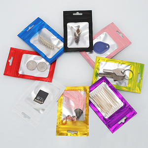 Sacs refermables en aluminium multicolores, sacs d'emballage réutilisables en plastique PE pour colliers de pierres précieuses, bracelets, artisanat, jouets - Product Image 2
