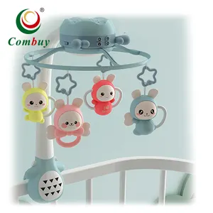RC musical bed bell spring hanging baby mobile toy