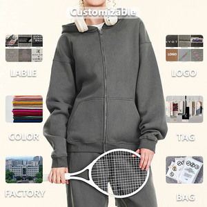 Chaqueta Deportiva con Capucha XW-W24151, Gruesa, Holgada, para Entrenamiento, Deporte, con Bolsillo Delantero, Cierre de Cremallera, para Fitness, Yoga, Carreras - Product Image 5