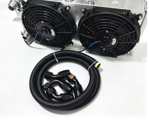 Radiador Universal de Aluminio para Civic con Ventiladores Dobles, Compatible con Acura Serie K (K20, K24, K20A, K20Z) y Serie B (B16A) - Product Image 4