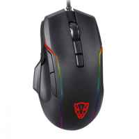 Souris de jeu filaire haute performance Motospeed V90 avec rétroéclairage RVB pour ordinateur portable, souris gamer