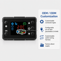 Interruptor Universal OkyRie para Calefacción de Aire, LCD, 1KW 8KW, Control Remoto Bluetooth para Camiones, Autocaravanas y Campers