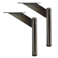Sofa beine Moderne Luxus-Nachttisch bank TV-Ständer Füße Stahl Schwarz Chrom Gold Metall möbel Bett Schrank Sofa beine für Sofa