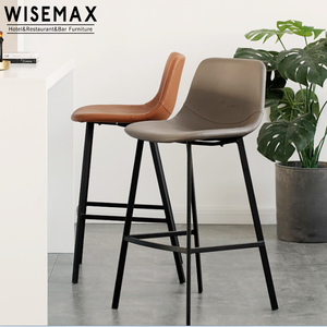 WISEMAX FURNITURE Commercial <strong>bar</strong> Furniture Kitchen Counter <strong>Stool</strong> Modern Wooden Kitchen <strong>Stool</strong> <strong>Fabric</strong> Covered <strong>bar</strong> <strong>Stool</strong> - Product Image 5