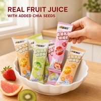Op maat gemaakte OEM ODM lolly's gemengde fruitsap chia zaad bolvormige harde snoepjes groothandel partij cadeau kinderen
