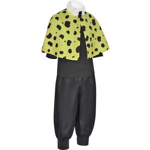 Costume de Cosplay Louhu Jujutsu Kaisen, tenue de personnage, cape noire et jaune à pois avec chapeau, Costume de jeu de rôle Anime pour adultes - Product Image 5