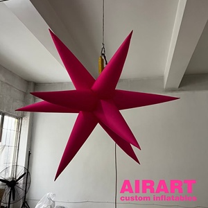 ของตกแต่งงานปาร์ตี้มีดาวเป่าลมสีชมพูสำหรับแขวน - Product Image 2