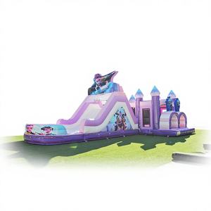 Château gonflable WINWAY K-Pop, parcours d'obstacles, maison de rebond Demon, matériau PVC, certifié CE, logo personnalisé, installation facile, capacité de 5 à 10 personnes - Product Image 1