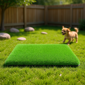 Césped Artificial Verde para Perros de 3 Pies x 16 Pies, Tapete para Mascotas con Orificios de Drenaje, Césped de Polietileno Impermeable con Pelo de 10 mm - Product Image 2