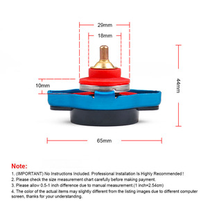 Couvercle de <span class=keywords><strong>radiateur</strong></span> de Thermostat de course avec jauge de température de l'eau 0.9 BAR ou 1.1 BAR ou 1.3 BAR (petite tête) <span class=keywords><strong>sans</strong></span> Logo - Product Image 6