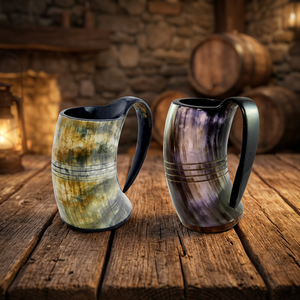 Viking Style Natural <b>Buffalo</b> <b>Horn</b> Mugs Fancy Beer Bar Event Party Supplies Handmade Eco-Friendly Waterproof Custom Size - Product Image 6