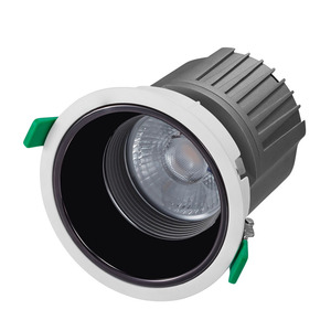 Cilindro <span class=keywords><strong>de</strong></span> arandela <span class=keywords><strong>de</strong></span> pared Aurora, 30W, yeso decorativo, techo, fuego, antideslumbrante, CCT, luz descendente LED COB regulable - Product Image 6