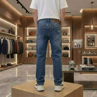 Jeans décontractés Gallant pour garçons, respirants, en Spandex/Coton, coupe ample, taille mi-haute, droits, en stock, vente en gros, super confortables