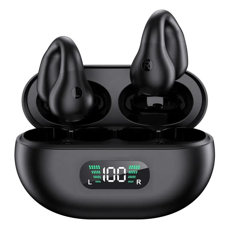 Sản Phẩm Mới Tai-Clip Tai Nghe Q80 Xách Tay Earbuds Tập Thể Dục Bông Tai Phong Cách TWS Headphone Clip-On Không Dây Bt5.3 Tai Nghe