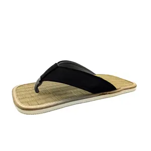 Benutzer definierte Stroh pantoffel Japanische Zoris Indoor Tatami Slipper, umwelt freundliche Qualität schwarz Flip Flop