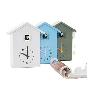 Reloj <span class=keywords><strong>de</strong></span> pared <span class=keywords><strong>de</strong></span> estilo nórdico para el hogar, cronógrafo decorativo con sonido <span class=keywords><strong>de</strong></span> pájaro - Product Image 1