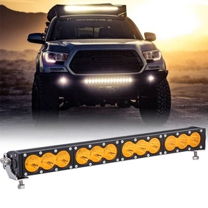 LEVO Barre lumineuse à led ambre 3000k 12v 24v 120w combo faisceau 22 pouces barre lumineuse à une rangée de camions tout-terrain <span class=keywords><strong>4x4</strong></span> - Product Image 1