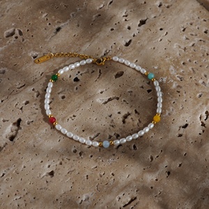 2025 डेज़an नई गर्मी में 18k सोने की प्लेटेड तरनिश मुक्त स्टेनलेस स्टील विंटेज फूल प्राकृतिक मोती मिश्रित डिजाइन - Product Image 6