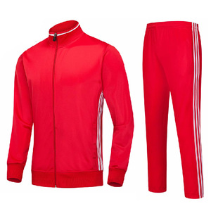 hombres y mujeres trajes de deportes de Fútbol <span class=keywords><strong>chaqueta</strong></span> de manga larga cremallera completa de entrenamiento de fútbol chándal - Product Image 1