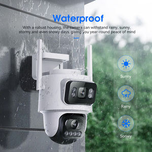 Nhà 4MP <span class=keywords><strong>Camera</strong></span> an ninh wifi máy ảnh 360 ống kính kép Màn hình Kép Màu đêm tầm nhìn 2 cách âm thanh WIFI video 4G máy ảnh - Product Image 4