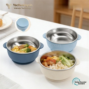 Stainless Steel Eco-Friendly Portable Outdoor Dinnerware <b>Set</b> with Bowl Lid Utensils (Spoon/Fork/Knife/Chopsticks) Navy Blue - Product Image 5