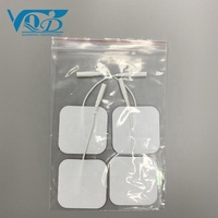 Électrodes pour appareil TENS 2 x 2 pouces, électrodes pour appareil TENS pour stimulateur musculaire EMS, électrothérapie, appareil TENS