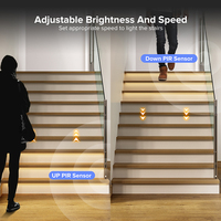 Atenuador de Color FCOB para escaleras, luz de interior, Sensor PIR, juego de tiras LED para escaleras, nuevos productos de tendencias