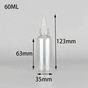 30ml 60ml Round Shape Pet Soft Hair Oil Dye Squeeze Applicator Packaging <b>Dropper</b> <b>Bottle</b> with Twist-open Dispensing Lid - Product Image 5
