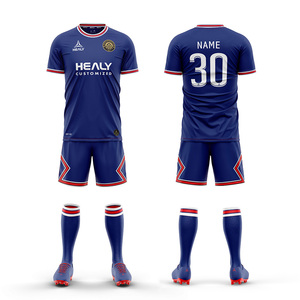 Ensemble de maillots d'entraînement de football américain à manches courtes pour hommes, personnalisable en gros avec nom d'équipe et logo, séchage rapide - Product Image 2