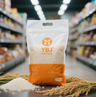 Sac d'emballage personnalisé pour riz de 5kg 10kg Emballage alimentaire imprimé avec logo personnalisé Emballage plastique Nylon PE pour le stockage du grain de blé Sac pochette