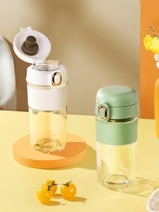 Infuseur à thé réutilisable Offre Spéciale bouteille d'eau en verre gobelet à thé extérieur avec infuseurs pour la rentrée scolaire - Product Image 4