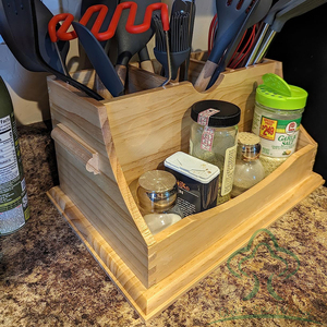 Porta utensili da <span class=keywords><strong>cucina</strong></span> Extra Large, Organizer in legno bianco <span class=keywords><strong>per</strong></span> <span class=keywords><strong>cucina</strong></span>, utensile da <span class=keywords><strong>cucina</strong></span> rustico - Product Image 5