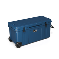 Glacière à roulettes rotomoulée isotherme 128QT, conservation de la glace pendant 10 jours, stockage alimentaire thermique en PE, logo personnalisé moderne, vin