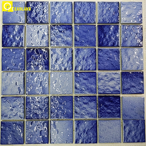 Mosaico <span class=keywords><strong>de</strong></span> cerámica <span class=keywords><strong>de</strong></span> grosor azul para piscina - Product Image 3