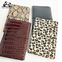 Carnet A5 en cuir souple véritable de luxe, fait main, gaufré, par sublimation, à trois volets, rechargeable, personnalisable et réutilisable