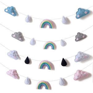 Décoration Murale Moderne en Feutre Non Tissé Écologique, Faible MOQ, pour Anniversaire, Pâques, Diwali, Décoration de Chambre, Art Déco - Product Image 1