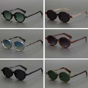 Gafas de Sol Redondas con Marco Pequeño y Degradado Vintage 2025, Personalizadas con Logotipo, Protección UV400, CP TR90, Ovaladas, Unisex - Product Image 6