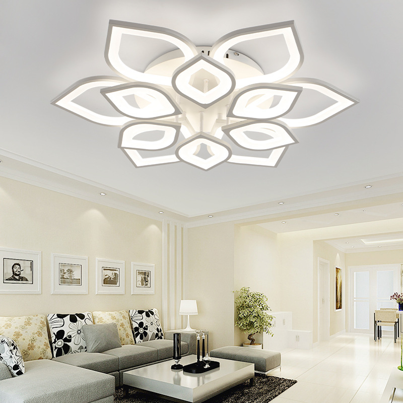 Residential Pop Indoor Flush Mounted Dimmable Nordic Decorative Acrylic Kitchen Living Room Bedroom Ceiling Led Light Modern · image 5