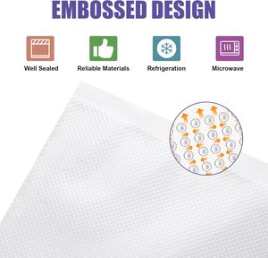 ถุงเก็บอาหารสุญญากาศแบบปิดผนึกสามด้าน ป้องกันกลิ่น ระดับพรีเมียม สำหรับเนื้อสัตว์ ปลา ผัก เก็บรักษาอาหารจำนวนมาก - Product Image 6