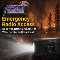 5000mAh Portable NOAA Alert Radio with USB Rechargeable Battery for Hurricane Season Preparedness