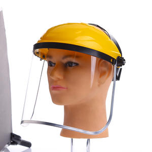 غطاء جزازة شفاف من كلوريد البولي فينيل للبناء مع قبعة صلبة واقية من الألومنيوم مع حافة من الكمبيوتر مع ميزات مثبتة على الرأس - Product Image 3