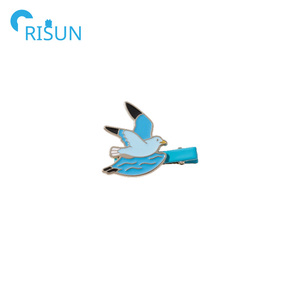 Horquillas para <span class=keywords><strong>el</strong></span> pelo de pájaros cantores de fábrica, logotipo personalizado esmaltado, Animal, loro, pavo real, Cuervo, águila, pájaro, pinzas para <span class=keywords><strong>el</strong></span> pelo, broche esmaltado - Product Image 3