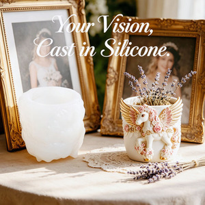 Moldes de silicona YS Wings <span class=keywords><strong>Unicornio</strong></span> para velas, cajas de almacenamiento de yeso, moldes de fundición para macetas de hormigón DIY, suministros para hacer macetas. - Product Image 6