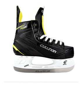 <span class=keywords><strong>GRAF</strong></span> PK100 Patins <span class=keywords><strong>à</strong></span> <span class=keywords><strong>glace</strong></span> d'hiver pour garçons, noirs, en PVC, avec super fibre, mousse <span class=keywords><strong>à</strong></span> mémoire de forme, lame de hockey en acier inoxydable, ultra-légers, taille Asie - Product Image 2
